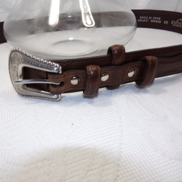 Nocona Western Mens Belt Leather Top Hand Ranger Brown N2476802 SIZE 28 - Picture 4 of 16